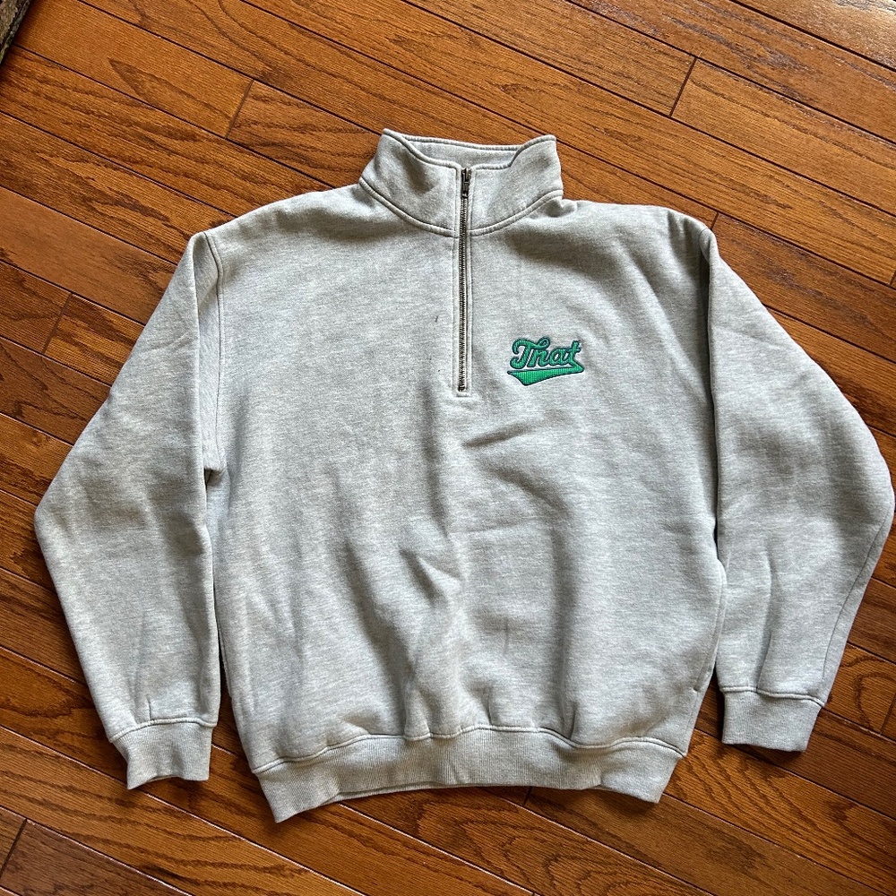 Thisisneverthat Gray Quarter Zip
